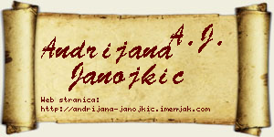 Andrijana Janojkić vizit kartica